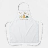 Thanksgiving Pumpkins Give Thanks Cooking Crew Schürze (Vorderseite)