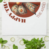 Thanksgiving pumpkins white &brown create your own geschirrtuch (Gefaltet)