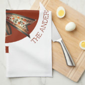 Thanksgiving pumpkins white &brown create your own geschirrtuch (Viertel Falte)