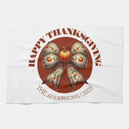 Thanksgiving pumpkins white &brown create your own geschirrtuch