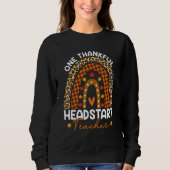 Thanksgiving Rainbow Leopard One Thankful Headstar Sweatshirt (Vorderseite)