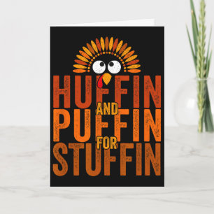 Thanksgiving Run Truthahn-Trott - Huffin And Puffi Karte
