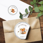 Thanksgiving  runder aufkleber