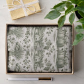 Thanksgiving Sage Green Harvest Toile Seidenpapier (Geschenk)