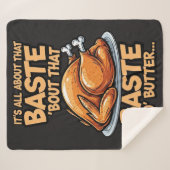 Thanksgiving Sherpa Blanket Sherpadecke (Vorderseite (Horizontal))