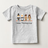 Thanksgiving Shirt for Baby - Gray (Vorderseite)