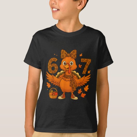 Thanksgiving Shirts For Women 6 7 Shirt Meme Leopa (Vorderseite)