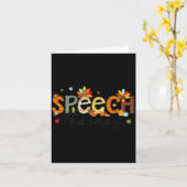 Thanksgiving Speech Therapy Thankful Slp Turkey Sp Karte (Gelbe Blume)