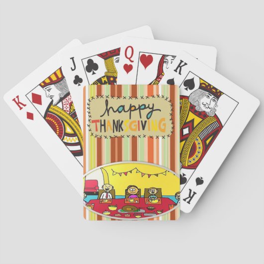 Thanksgiving Spielkarten-Deck Spielkarten (Rückseite)