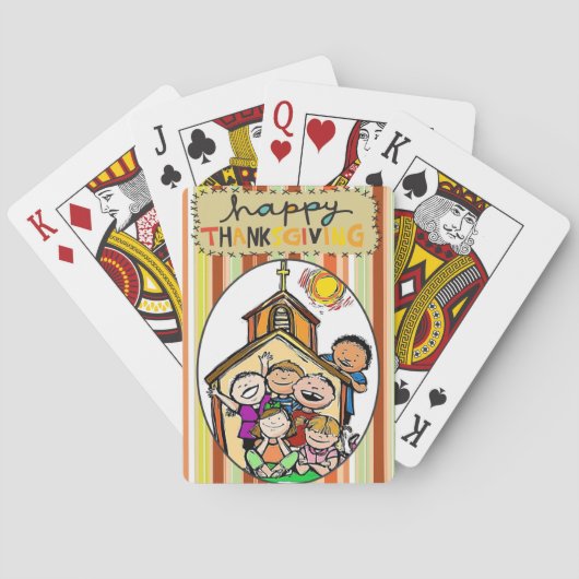Thanksgiving Spielkarten-Deck Spielkarten (Rückseite)