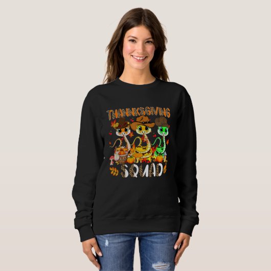 Thanksgiving Squad Leopard Three Fall Snakes Weari Sweatshirt (Vorne ganz)