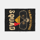 Thanksgiving Squad Turkey Day Fall Matching Women Fleecedecke (Vorderseite (Horizontal))