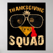 Thanksgiving Squad Turkey Day Fall Matching Women Poster (Vorne)