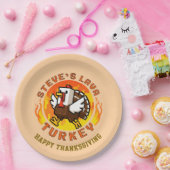 Thanksgiving Steve's Lava Turkey Plate Pappteller (Party)
