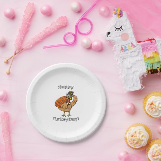 Thanksgiving (Style 2) Classic T-Shirt Pappteller (Party)