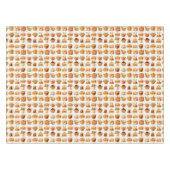 Thanksgiving Tablecloth Decor – Bread, Pie & Coffe Tischdecke (Vorderseite (Horizontal))