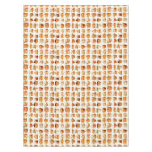 Thanksgiving Tablecloth Decor – Bread, Pie & Coffe Tischdecke (Vorderseite)