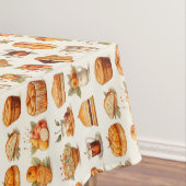 Thanksgiving Tablecloth Decor – Bread, Pie & Coffe Tischdecke (Beispiel)