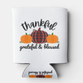 Thanksgiving Thankful Dosenkühler (Rückseite)