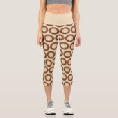 Thanksgiving-Truthahn-Latte Capri Leggings (Vorderseite)
