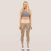Thanksgiving-Truthahn-Latte Capri Leggings (Vorderseite)