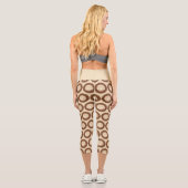 Thanksgiving-Truthahn-Latte Capri Leggings (Rückseite)