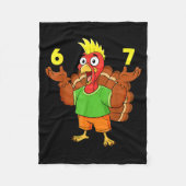 Thanksgiving Turkey 67 Meme Funny Six Seven Humor Fleecedecke (Vorderseite)