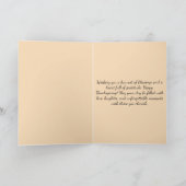 Thanksgiving Turkey Border Karte (Innenseite)