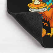 Thanksgiving Turkey Cat Meow Autumn Pumpkin Women  Mousepad (Ecke)