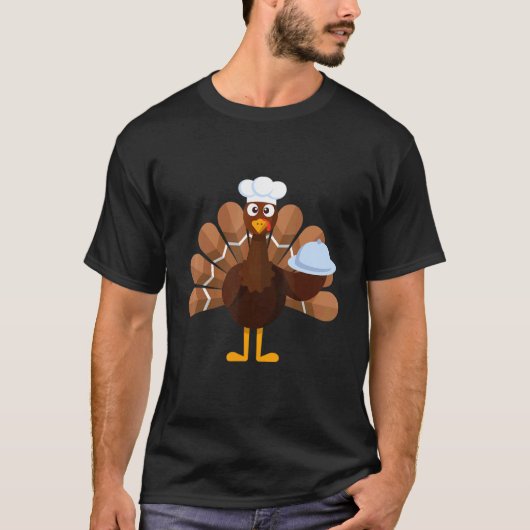 Thanksgiving   Turkey Chef T-Shirt (Vorderseite)