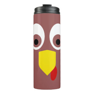 Thanksgiving Turkey Face Thermosbecher