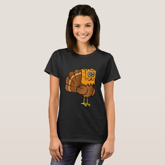 Thanksgiving Turkey Fake Cat Meow Cat Thanksgivin T-Shirt (Vorne ganz)