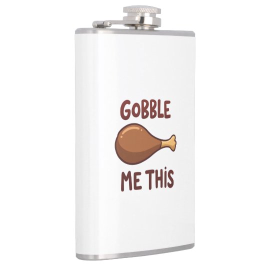 Thanksgiving Turkey Gift Funny Flachmann (Rechts)