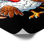 Thanksgiving Turkey In Sheep Disguise Funny Holida Poster (Ecke)