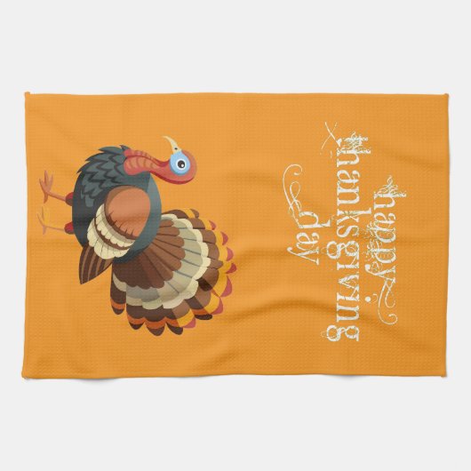 Thanksgiving Turkey Kitchen Towel Geschirrtuch (Horizontal)
