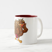 Thanksgiving Turkey Leopard Autumn Cup Coquette Zweifarbige Tasse (VorderseiteRechts)