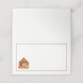 Thanksgiving Turkey Name Place Cards Platzkarte (Außenseite Aufgefaltet)