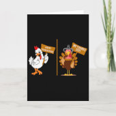 Thanksgiving Turkey No Thanks Grumpy Halloween Fun Karte (Vorderseite)