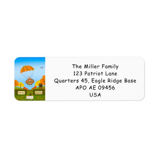 Thanksgiving Turkey Parachuting into Military Base (Vorne)