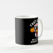 Thanksgiving Turkey Running Funny 67 Meme Trot Squ Kaffeetasse (VorderseiteRechts)