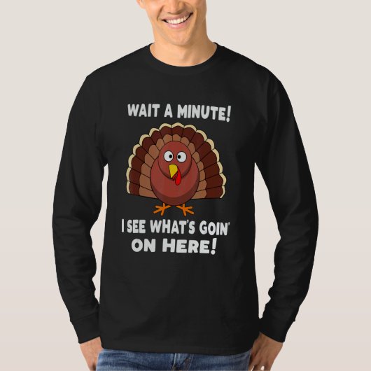 Thanksgiving Turkey Stuffing Humor T-Shirt (Vorderseite)