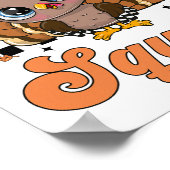 Thanksgiving Turkey Trot Squad  Poster (Ecke)