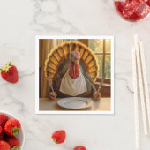 Thanksgiving Turkey With Knife and Fork Serviette (Beispiel)