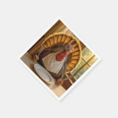 Thanksgiving Turkey With Knife and Fork Serviette (Ecke)