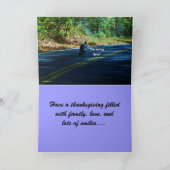 THANKSGIVING TURKEYS STICK TOGETHER card Feiertagskarte (Innenseite)