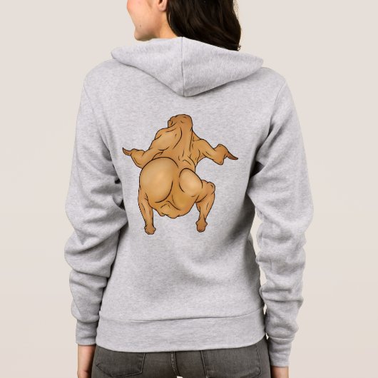 Thanksgiving Twerkey Adult Full-Zip Hoodie (Rückseite)