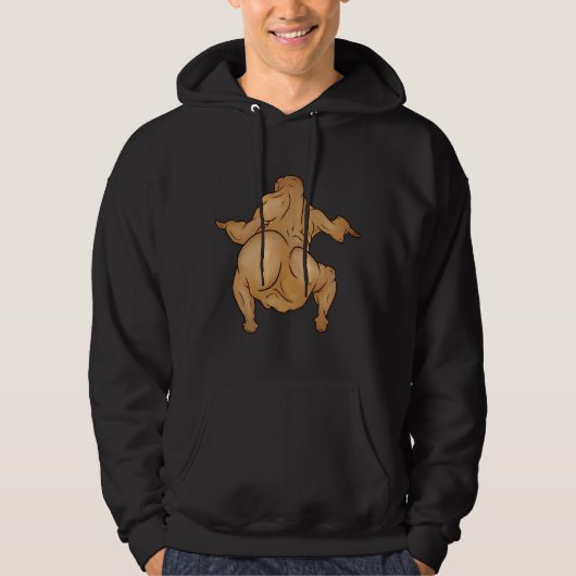 Thanksgiving Twerkey Adult Pullover Hoodie (Vorderseite)