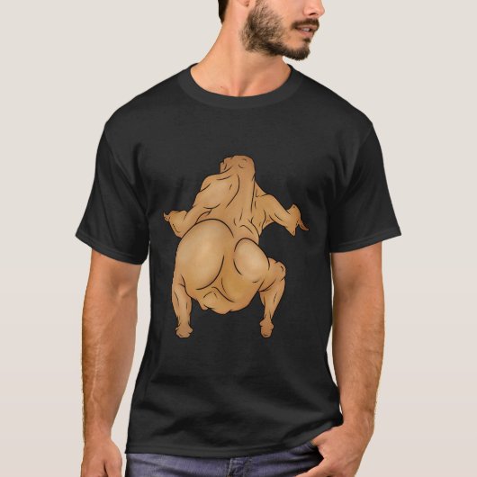 Thanksgiving-Twerkey Basic Dark T-Shirt (Vorderseite)