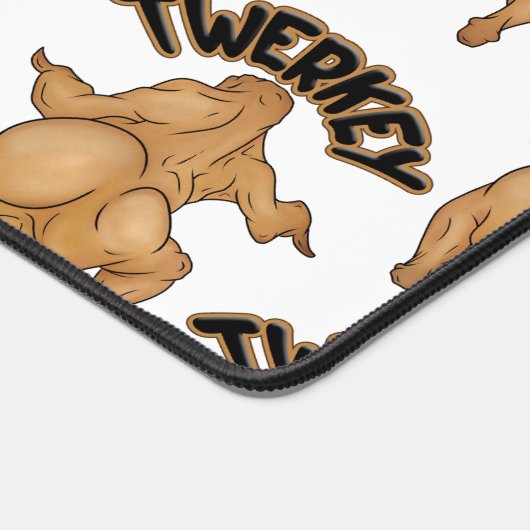 Thanksgiving Twerkey Desk Mat Schreibtischunterlage (Ecke)