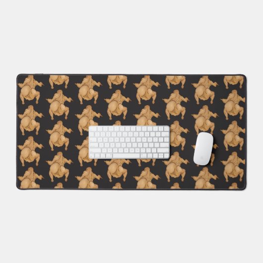 Thanksgiving Twerkey  Desk Mat Schreibtischunterlage (Tastatur & Maus)
